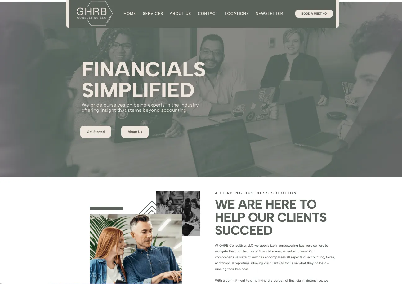 GHRB Consulting — Web Design